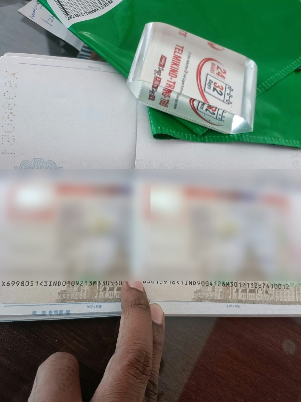 Approved Visitor Visa for Canada, personal details blurred